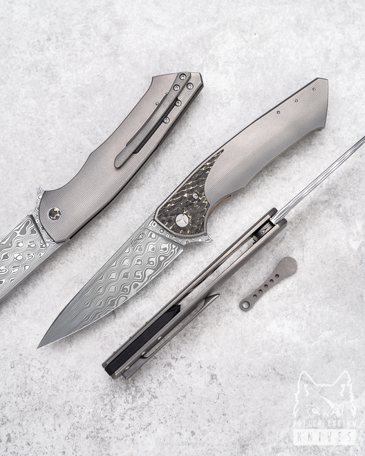 NÓŻ SKŁADANY FOLDER SLIM 15 DAMASTEEL HERMAN 