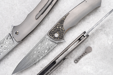 NÓŻ SKŁADANY FOLDER SLIM 15 DAMASTEEL HERMAN 