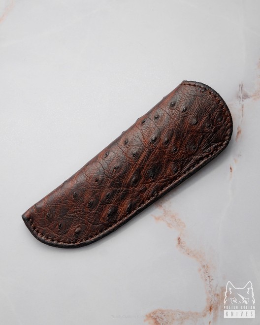 EKSKLUZYWNY SKÓRZANY POKROWIEC DO NOŻA SKŁADANEGO HERMAN KNIVES 19 MICHO