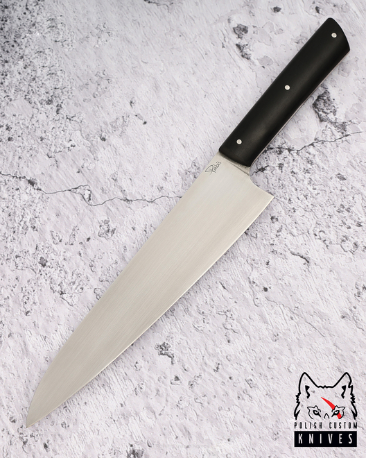 NÓŻ KUCHENNY CHEF 210 55 CZARNY GRAB ELMAX PABIŚ KNIVES