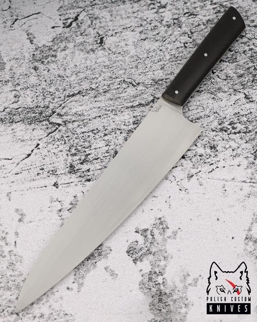 NÓŻ KUCHENNY CHEF 210 56 CZARNY GRAB ELMAX PABIŚ KNIVES