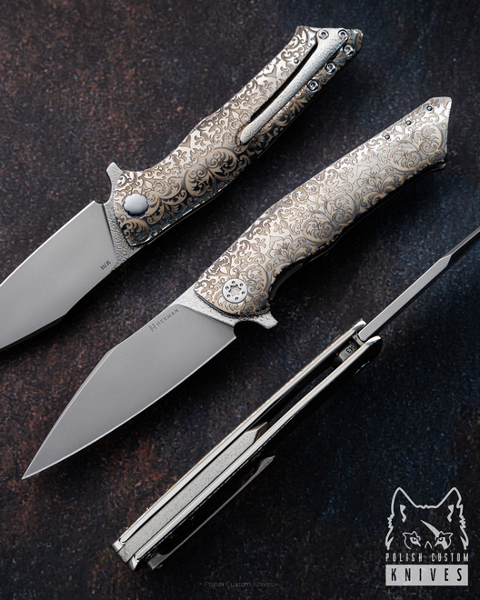 NÓŻ SKŁADANY FOLDER BEE 43 M398 HERMAN KNIVES