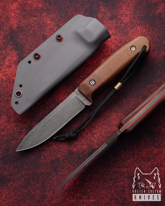 NÓŻ EDC MYŚLIWSKI SLENDER BROWN 1 O2 MICARTA BM