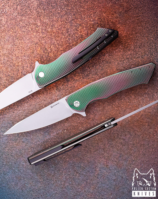 NÓŻ SKŁADANY FOLDER SLIM #0645 M390 OERLIKON HERMAN KNIVES