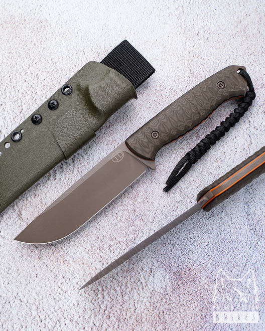 NÓŻ SURVIVALOWY RATEL II 30 MICARTA  NMV TD