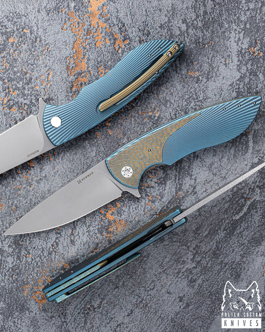 NÓŻ SKŁADANY FOLDER STING #0854 MAGNACUT HERMAN KNIVES