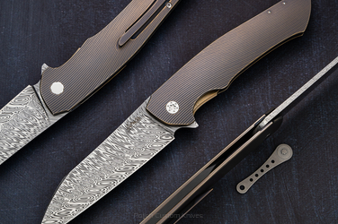 NÓŻ SKŁADANY FOLDER OVIUM 16 DAMASTEEL HERMAN 