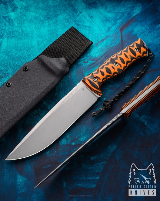 NÓŻ SURVIVALOWY TAKTYCZNY KRYPTON 170 8 G10 TOXIC VANADIS 4E AK