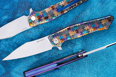 NÓŻ SKŁADANY FOLDER BEE #0247 MAGNACUT PUZZLE HERMAN KNIVES
