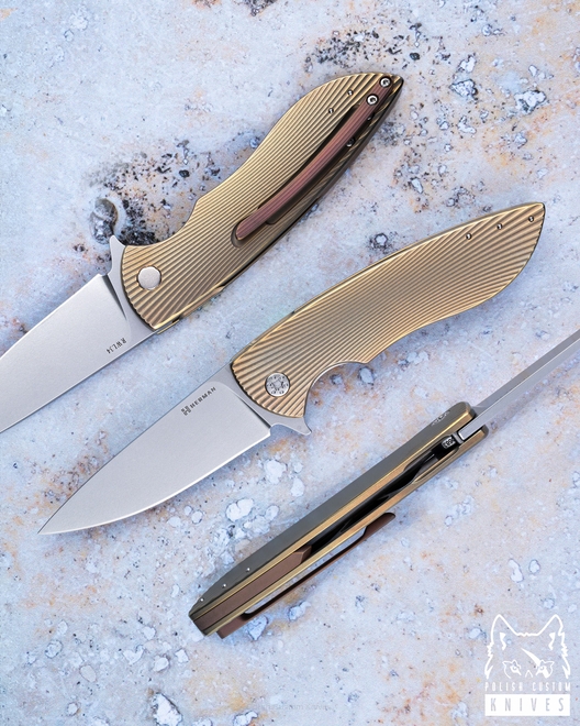 NÓŻ SKŁADANY FOLDER STING 683 RWL34 HERMAN KNIVES