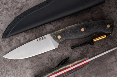 NÓŻ MYŚLIWSKI HUNTER INDIVIDUAL H384 K110 BRZOZA KARELSKA FALKE KNIVES