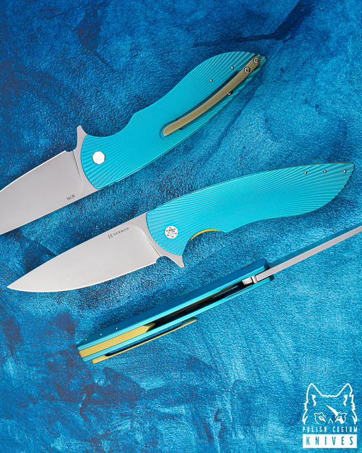 NÓŻ SKŁADANY FOLDER BIG STING #0063 M398 HERMAN KNIVES