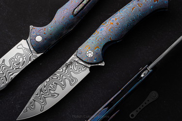 NÓŻ SKŁADANY MANTIS 1 BLACK TIMASCUS DAMACORE HERMAN