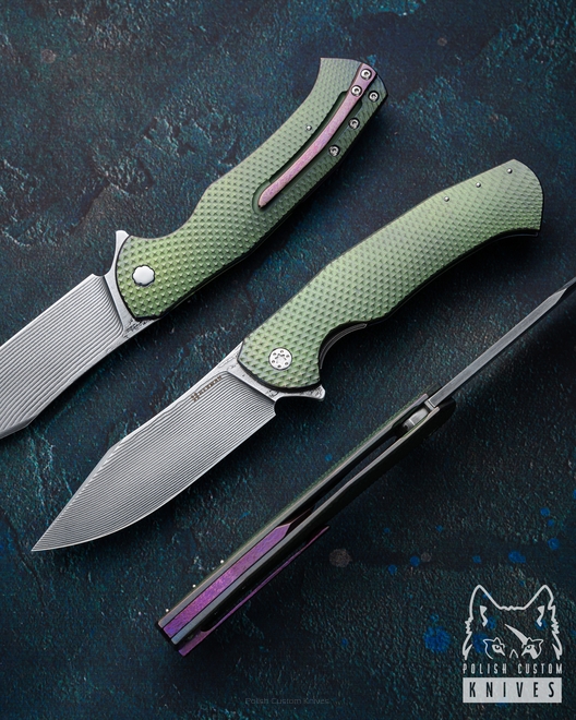 NÓŻ SKŁADANY FOLDER MANTIS  179 ALLEIMA HALF DRESS HERMAN KNIVES