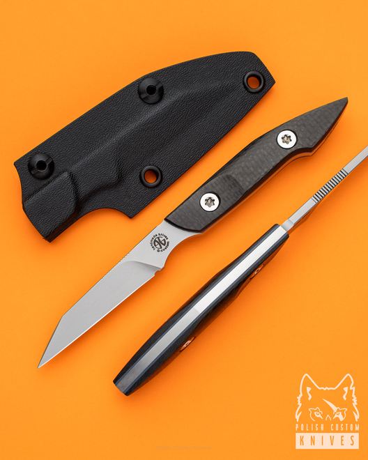 NÓŻ EDC, NECK COVID 2 CPM S90V CARBON G-CUSTOM 