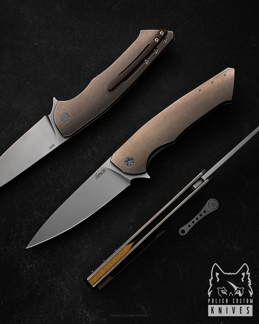 NÓŻ SKŁADANY FOLDER SLIM 233 M390 HERMAN KNIVES