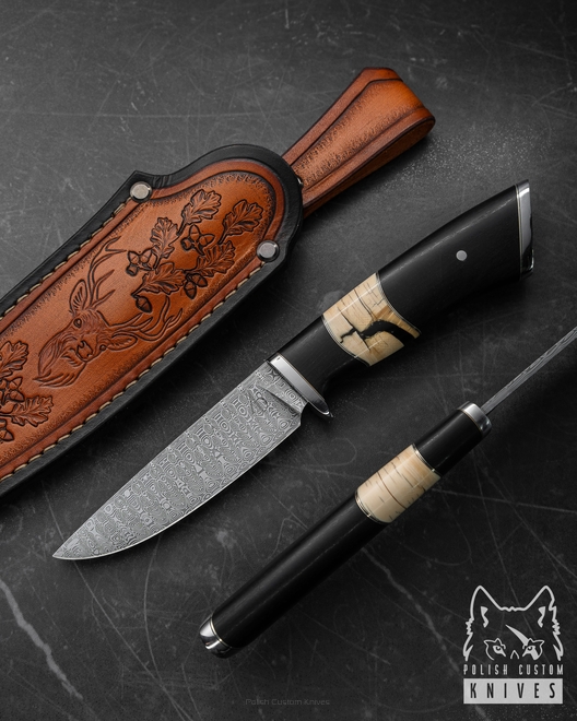 NÓŻ MYŚLIWSKI HUNTER VIP 1 DAMASTEEL AD