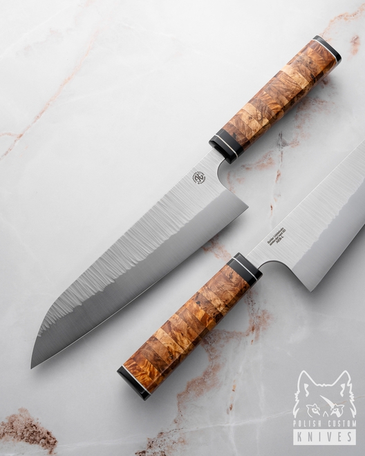 NÓŻ KUCHENNY GYUTO 5 AEB-L LAMELKI OLCHOWE G-CUSTOM KNIVES