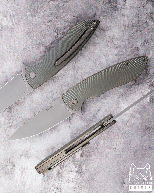 NÓŻ SKŁADANY FOLDER STING #0794 MAGNACUT HERMAN KNIVES
