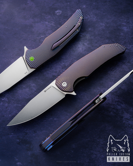 NÓŻ SKŁADANY FOLDER DRAGONFLY 301 M398 HERMAN KNIVES