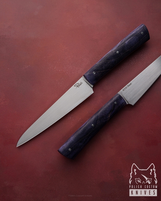 NÓŻ KUCHENNY POMOCNIK 120 10 K110 DREWNO STABILIZOWANE PABIŚ KNIVES