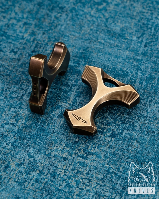 EDC Spaceship Model Antique Brass Mjolnir II Ostap Hel