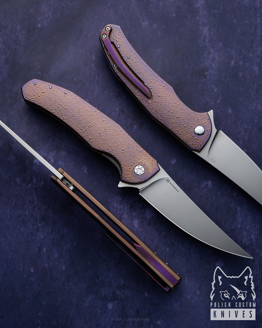 NÓŻ SKŁADANY FOLDER ISHTAR 597 LEWORĘCZNY M390 HERMAN KNIVES