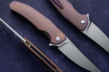 NÓŻ SKŁADANY FOLDER ISHTAR 597 LEWORĘCZNY M390 HERMAN KNIVES