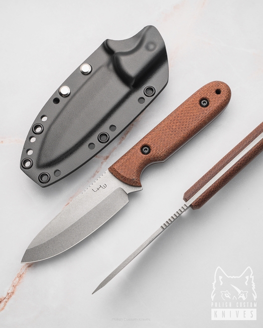 NÓŻ MYŚLIWSKI EDC IMP N690 MICARTA LKW