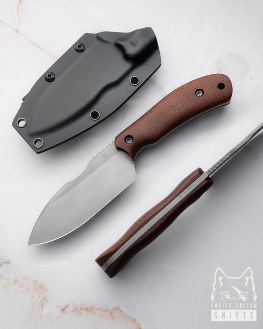 NÓŻ MYŚLIWSKI EDC CWANIAK WARSZAWSKI 13 VANADIS 4E G10 AK KNIVES