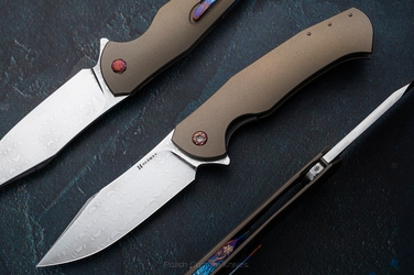NÓŻ SKŁADANY FOLDER MANTIS #0456 VEGAS FORGE HALF DRESS HERMAN KNIVES