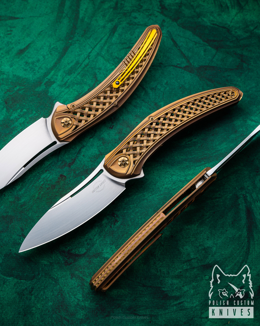 NÓŻ SKŁADANY FOLDER SLIM #9 OF 100 RWL34 LESBAR KNIVES