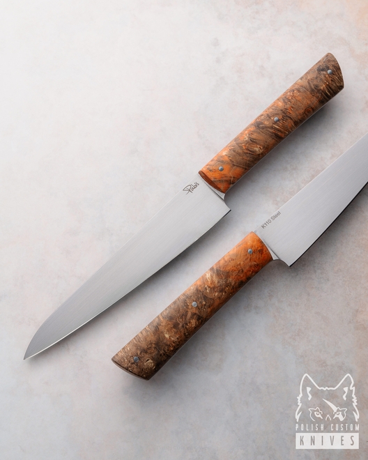 NÓŻ KUCHENNY POMOCNIK 160 29 K110 KLON POMARAŃCZOWO BRĄZOWY PABIŚ KNIVES