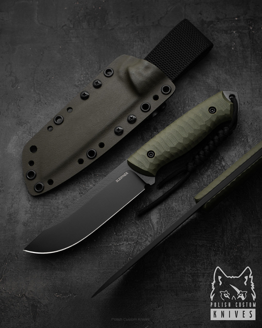 NÓŻ SURVIVALOWY RATEL II 38 SLEIPNER G10 OLIVE TD KNIVES