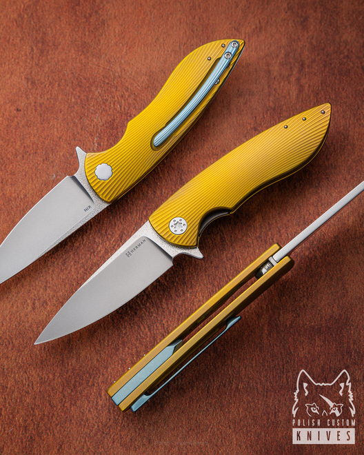 NÓŻ SKŁADANY FOLDER MICRO STING 313 M390 HERMAN KNIVES