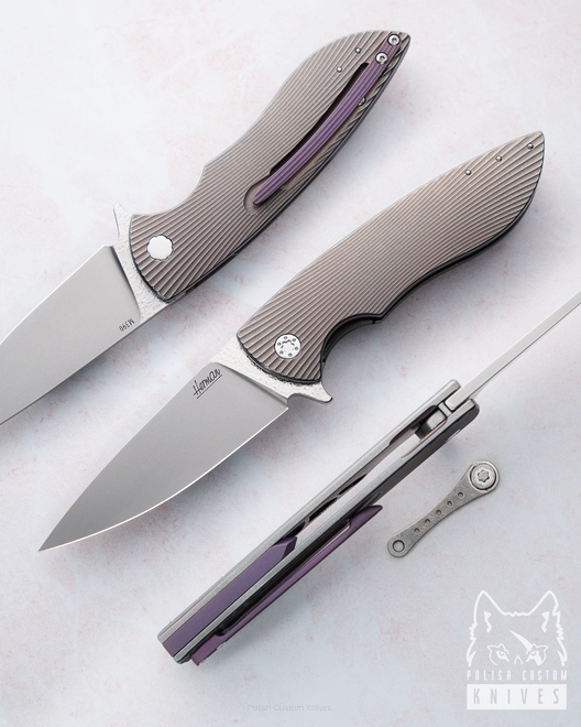 NÓŻ SKŁADANY FOLDER STING 456 M390 HERMAN KNIVES