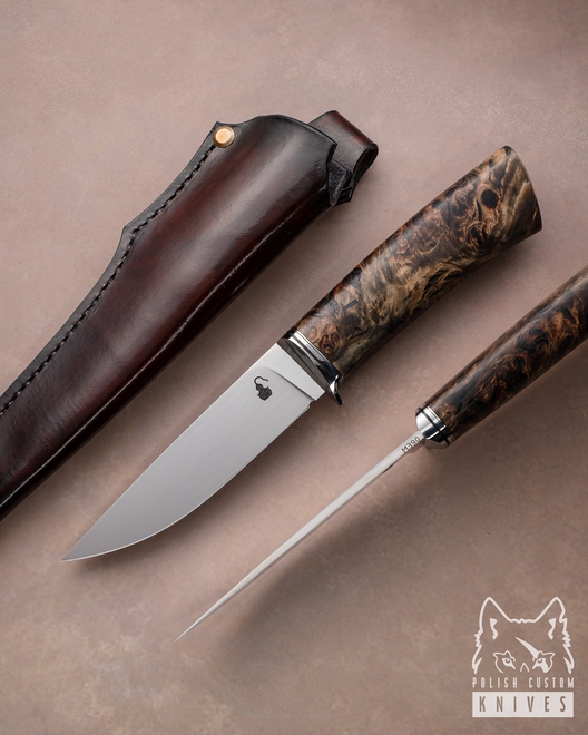 NÓŻ MYŚLIWSKI HUNTER 3 M390 BRZOZA KARELSKA MOONSHINE
