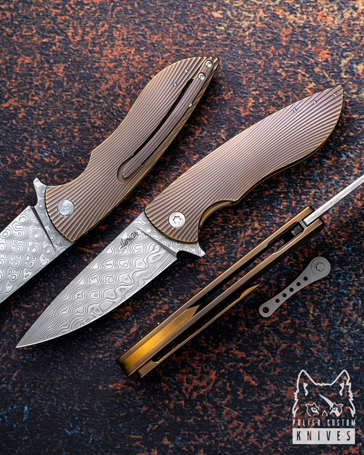 NÓŻ SKŁADANY FOLDER STING 79 DAMASTEEL HERMAN