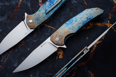 NÓŻ SKŁADANY FOLDER DRAGONFLY #0455 M390 ENTROPIA HERMAN KNIVES