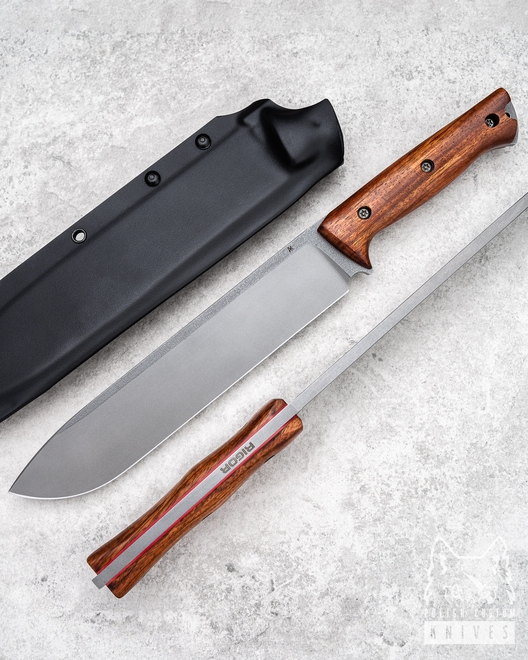 NÓŻ SURVIVALOWY CHOPPER ODC 220 JATOBE RIGOR A2 AK