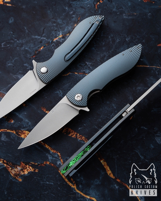 NÓŻ SKŁADANY FOLDER MICRO STING #0335 MAGNACUT HERMAN KNIVES
