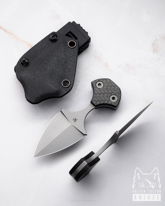 NÓŻ TAKTYCZNY MINI PUSH 2 ELMAX WŁÓKNO WĘGLOWE AK KNIVES