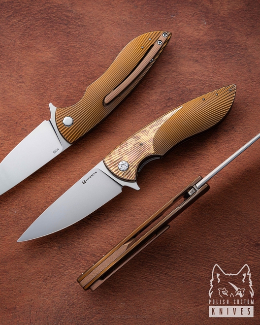 NÓŻ SKŁADANY FOLDER STING #0697 M390 HERMAN KNIVES