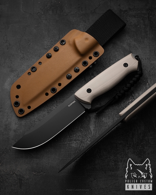 NÓŻ SURVIVALOWY RATEL II 40 SLEIPNER G10 SAND TD KNIVES