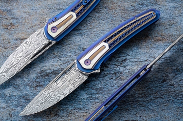 NÓŻ SKŁADANY FOLDER SPINNAKER #5 OF 33 DAMASTEEL LESBAR KNIVES