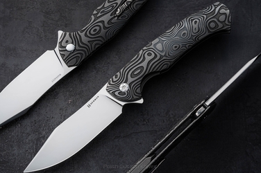 NÓŻ SKŁADANY FOLDER MANTIS #0443 MAGNACUT NEBULA RIPPLE HERMAN KNIVES