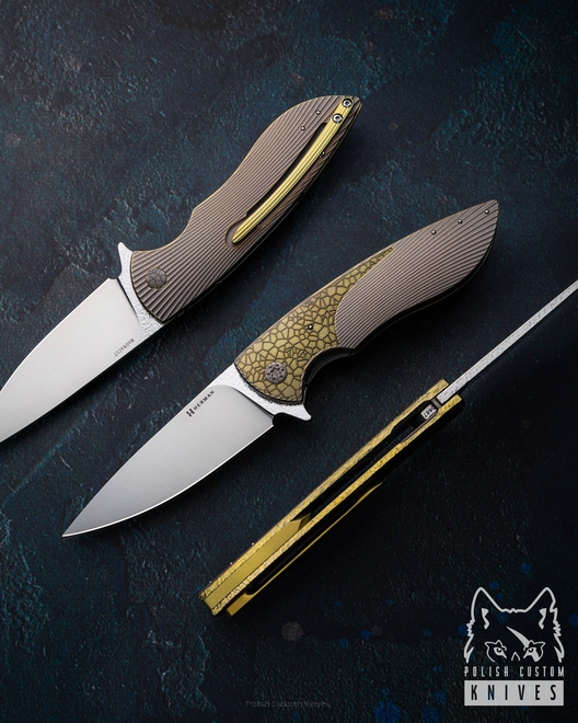 NÓŻ SKŁADANY FOLDER STING #0887 MAGNACUT HERMAN KNIVES