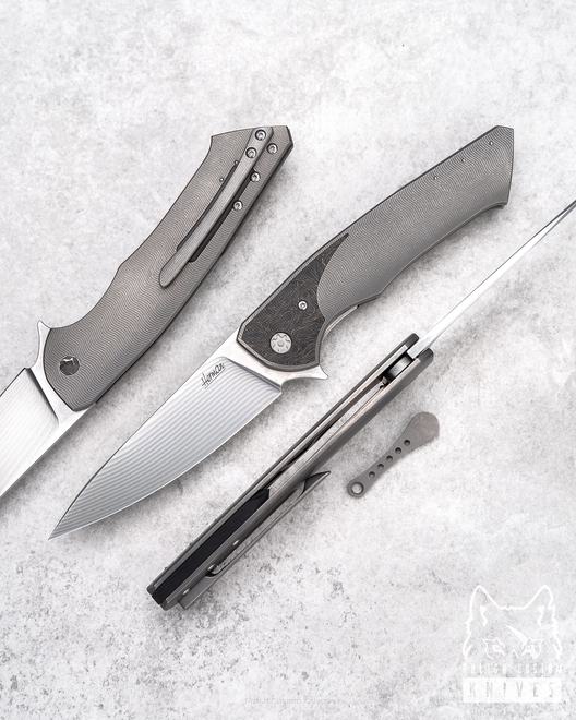 NÓŻ SKŁADANY FOLDER SLIM 16 BALBACH DAMAST HERMAN 