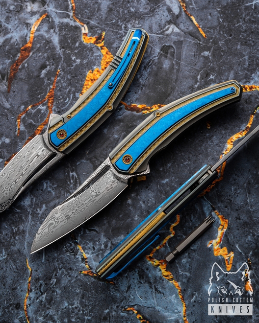 NÓŻ SKŁADANY FOLDER CORVUS #2 OF 33 DAMASTEEL