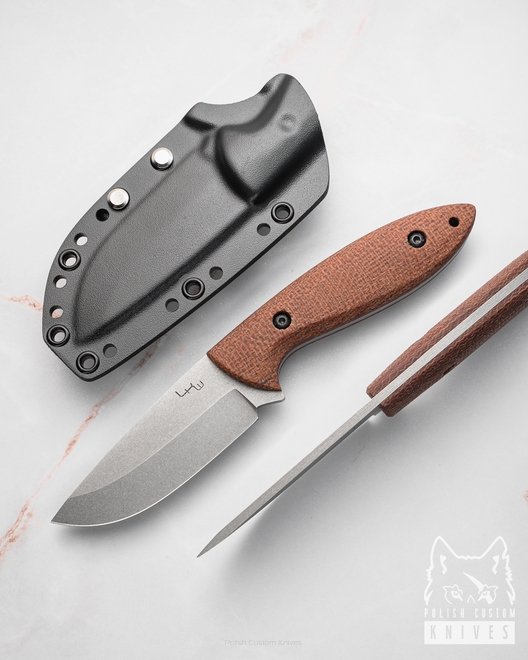 NÓŻ MYŚLIWSKI EDC BAD HUNTER N690 MICARTA LKW
